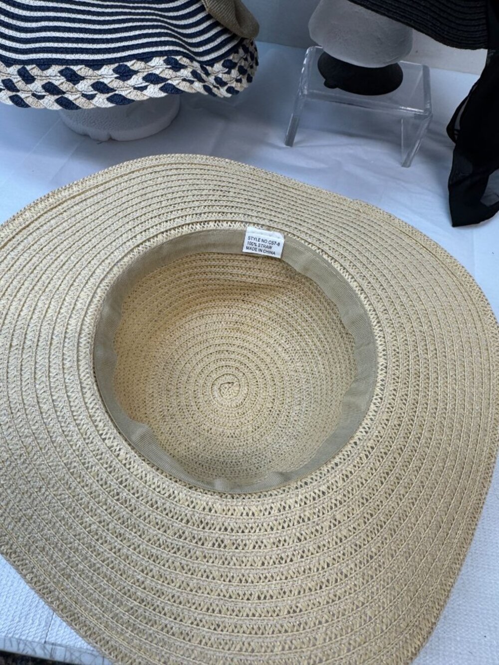 6 Womans Summer Straw Fashion Hats- Wide Brims- - Picture 10 of 16